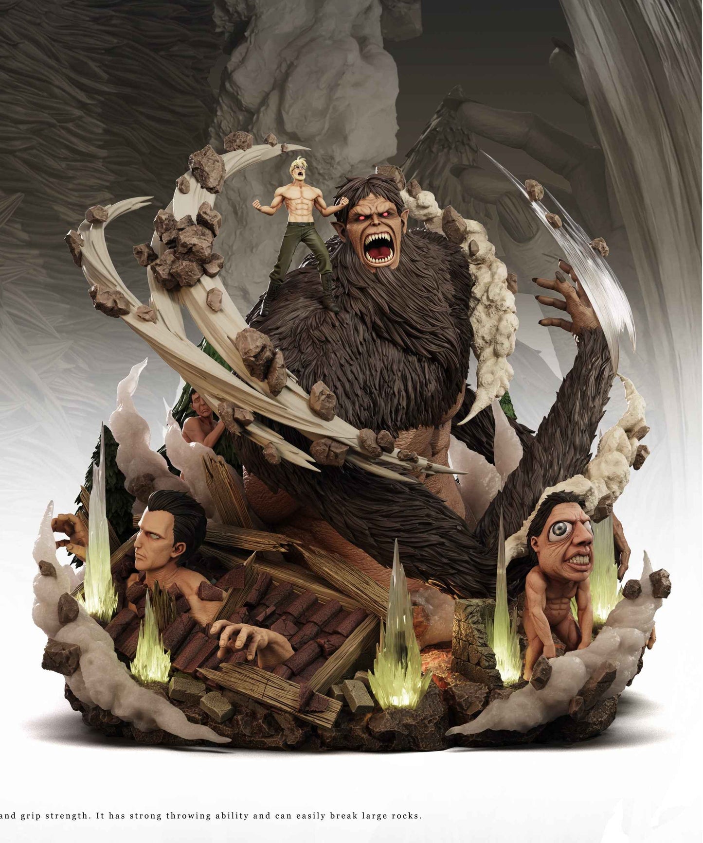 Attack on Titan ~ Freedom Studio ~ Zeke Jaeger x Beast Titan ~ Resin Statue - Santoryu Resins Collectors