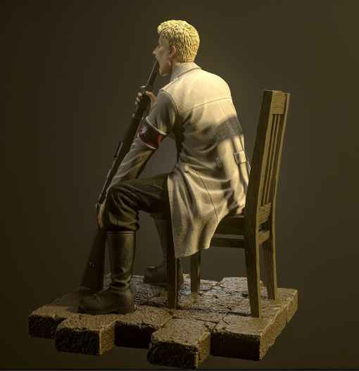 Attack on Titan Model Power Studio Reiner Braun Resin Statue