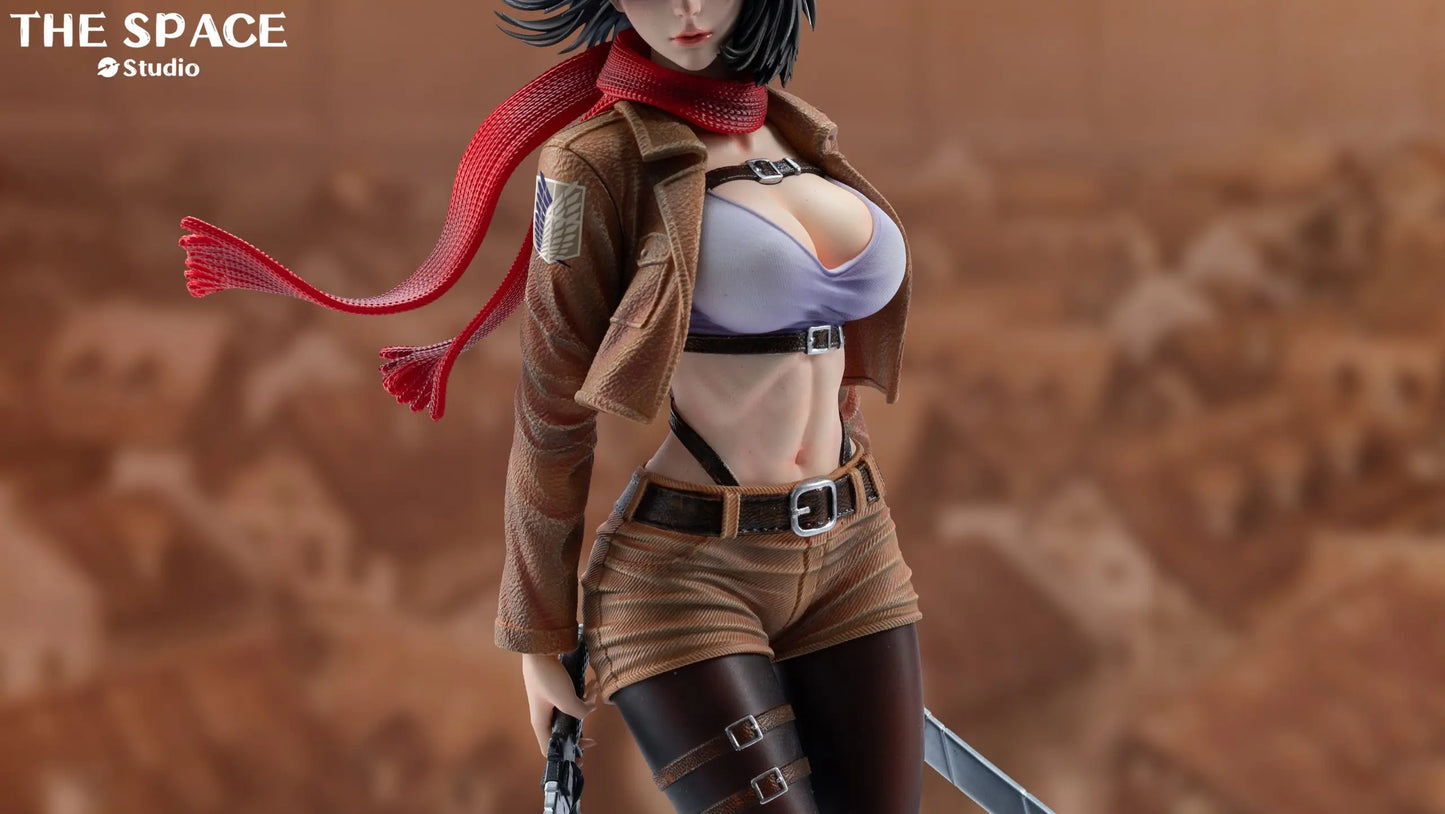 Attack on Titan The Space Studio Mikasa Ackerman Resin Statue (PayPal Fees and Shipping Costs Included)