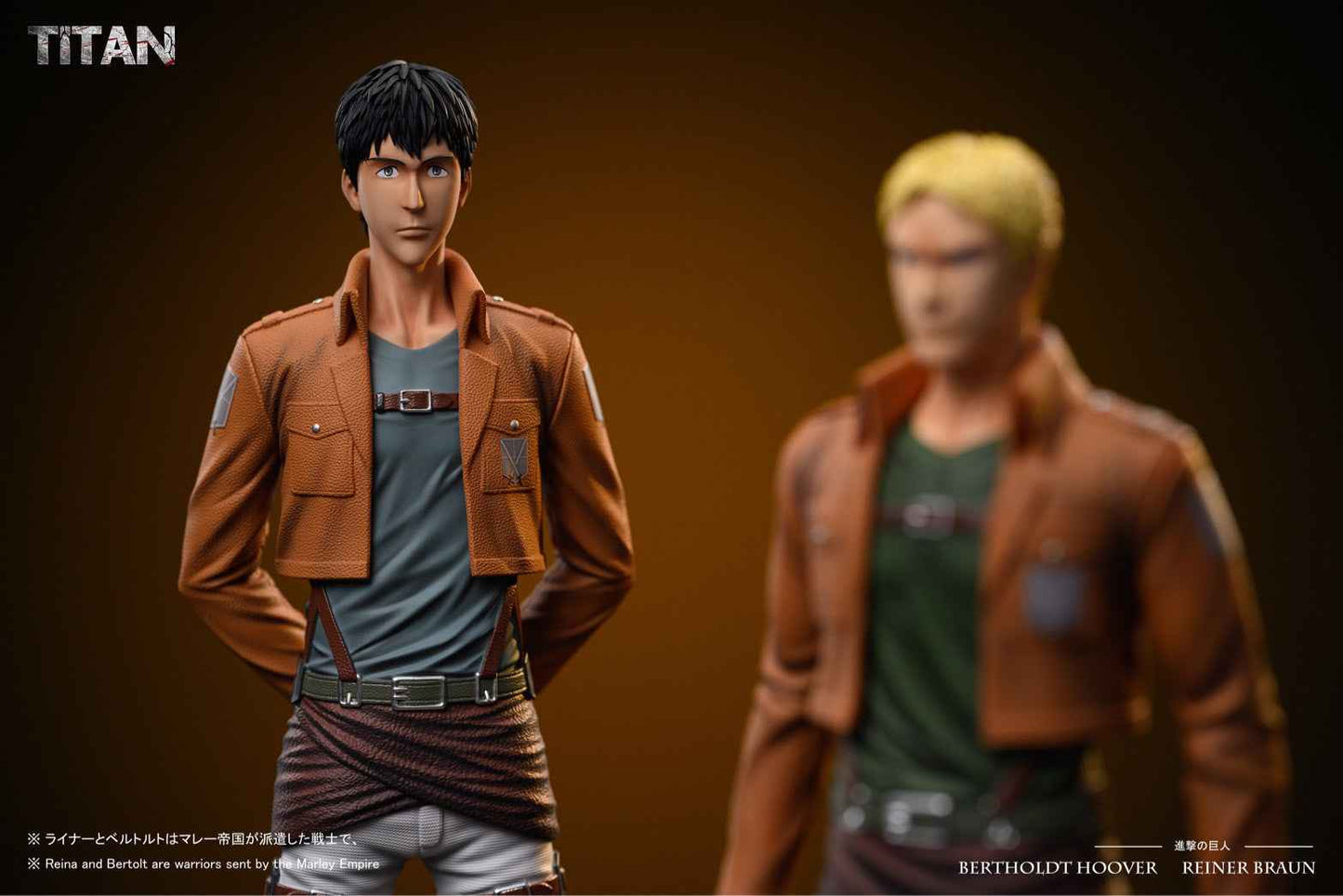 Attack on Titan Titan Studio Bertholdt Hoover & Reiner Braun Resin Statue - Santoryu Resins Collectors