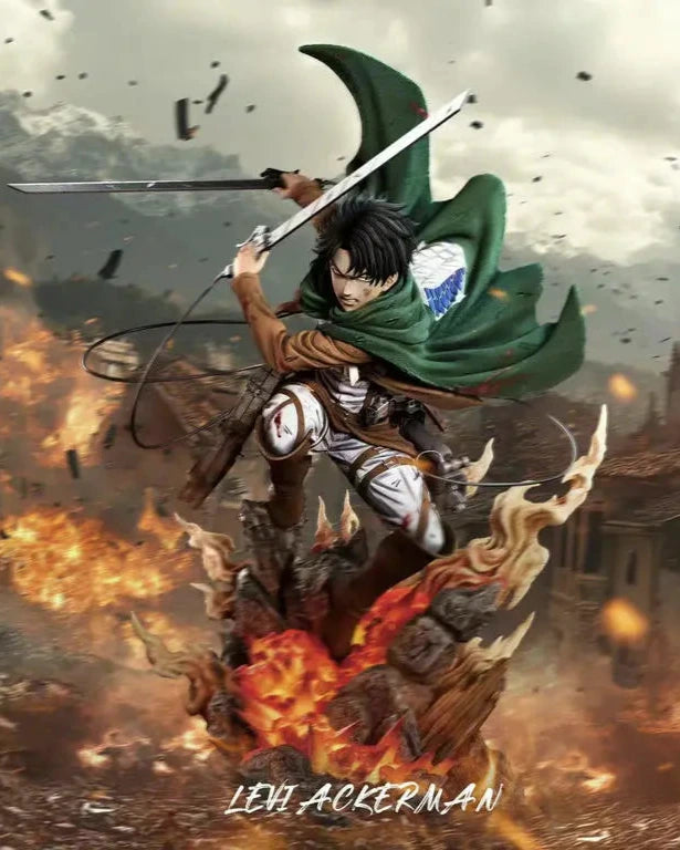 Attack on Titan Wawa Studio Levi Ackerman Resin Statue