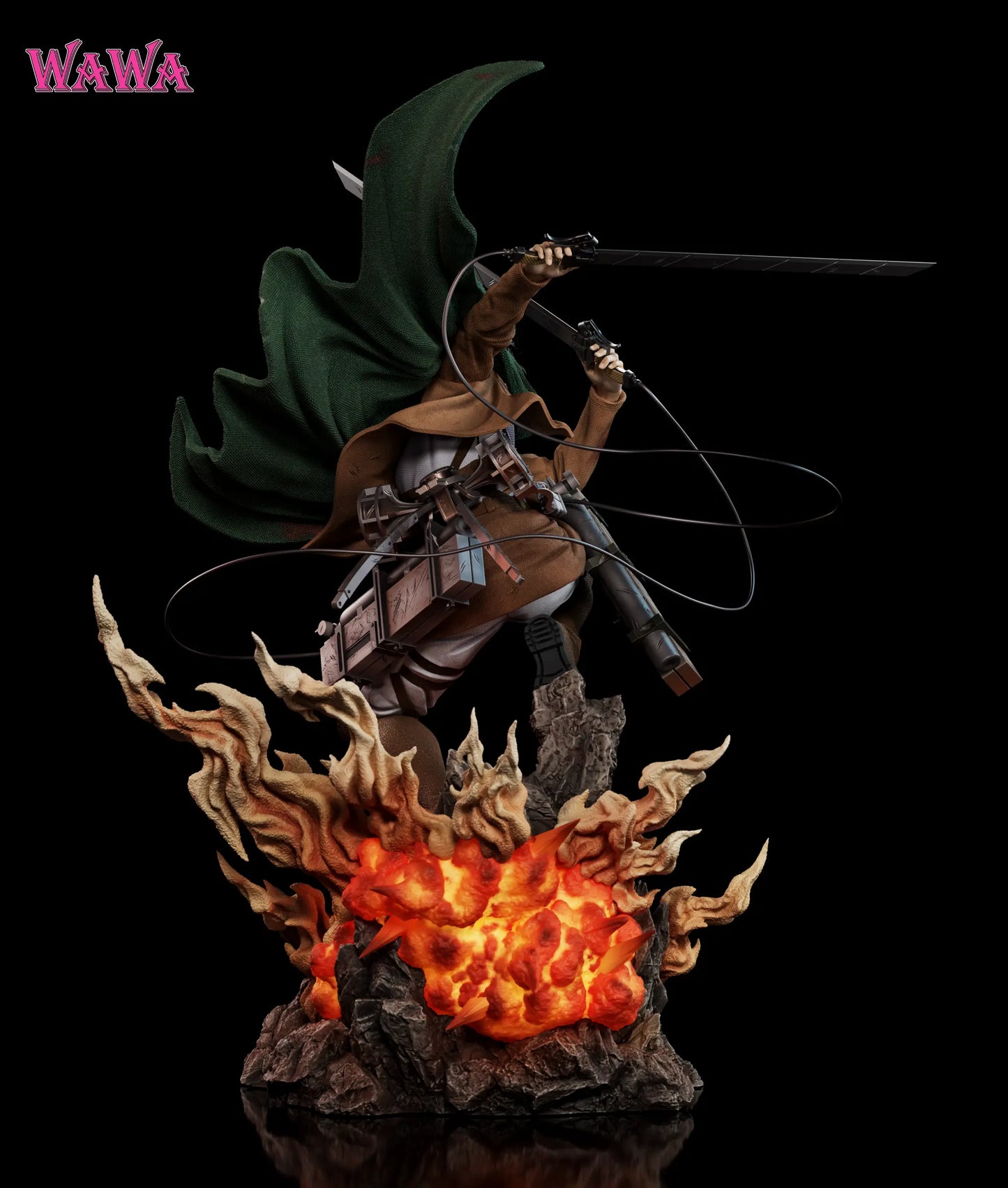 Attack on Titan Wawa Studio Levi Ackerman Resin Statue