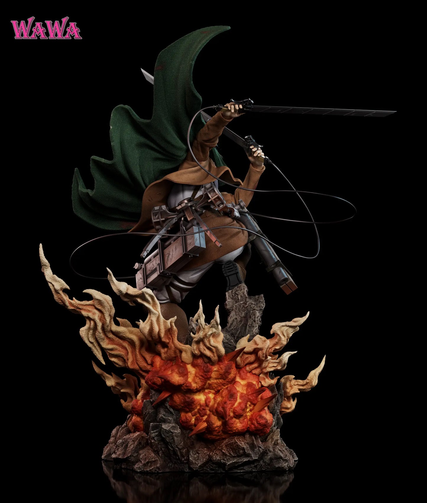 Attack on Titan Wawa Studio Levi Ackerman Resin Statue
