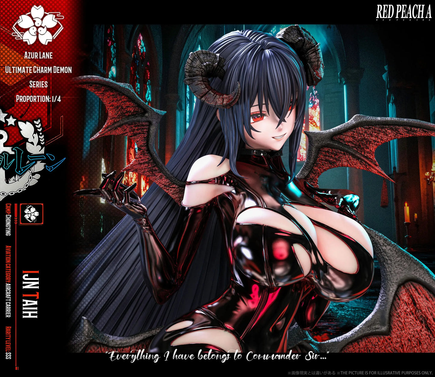 Azur Lane Red Peach A Studio Succubus Taihou Resin Statue