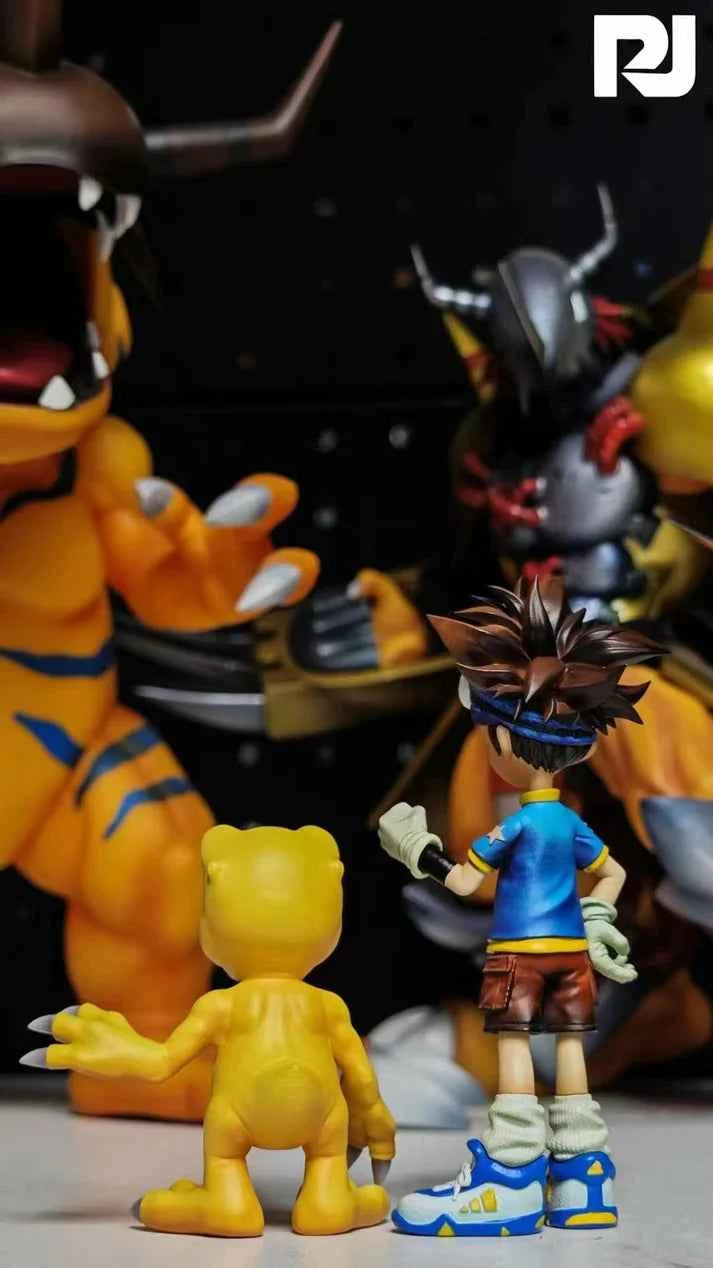 Digimon ~ Jin Hua Studio ~ Tai Kamiya Agumon ~ Resin Statue - Santoryu Resins Collectors