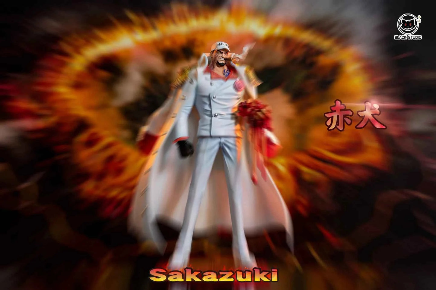 One Piece ~ Black Studio ~ Sakazuki "Akainu" ~ Resin Statue - Santoryu Resins Collectors
