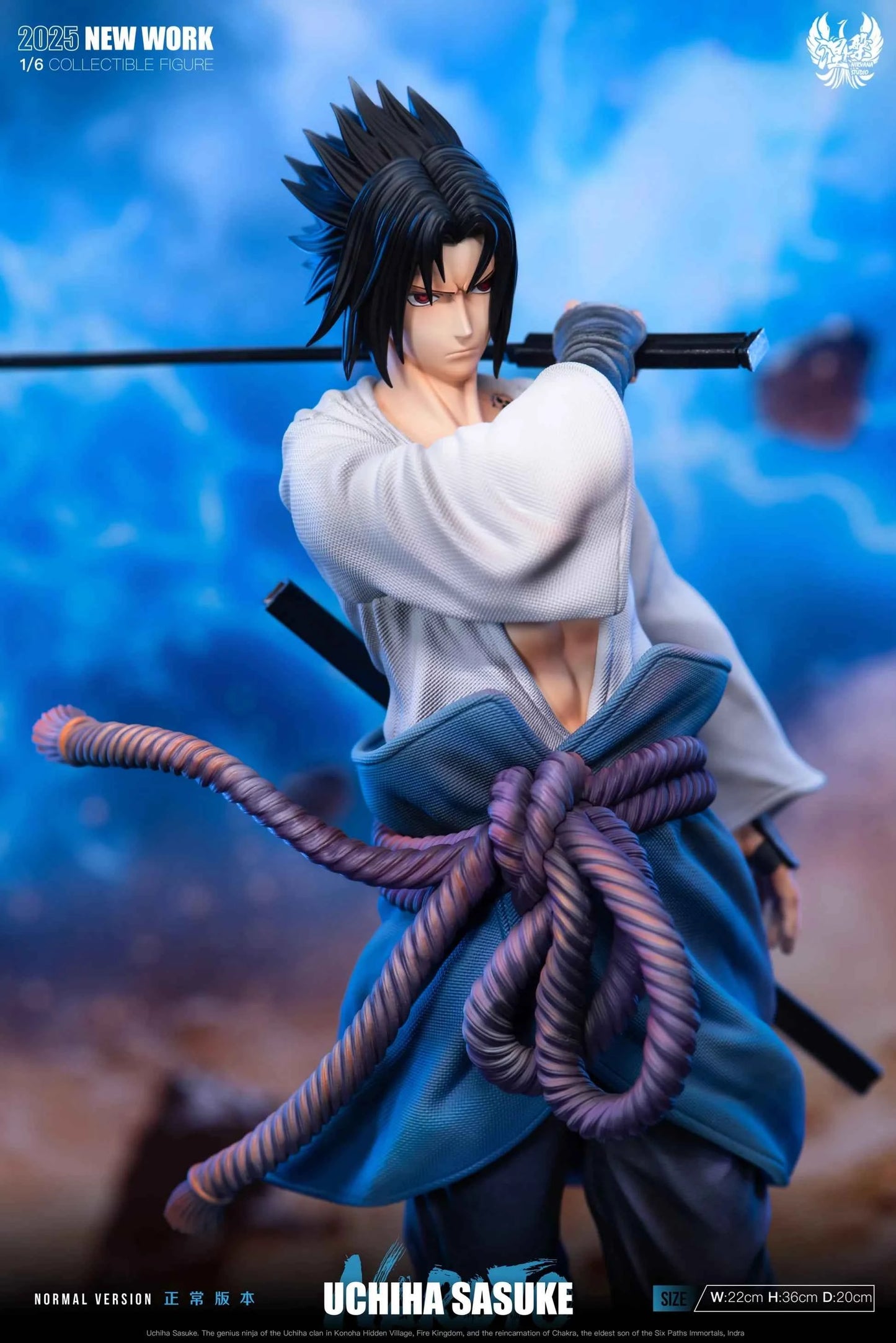 Naruto Shippuden ~ Nirvana Studio ~ Sasuke Uchiha ~ Resin Statue - Santoryu Resins Collectors