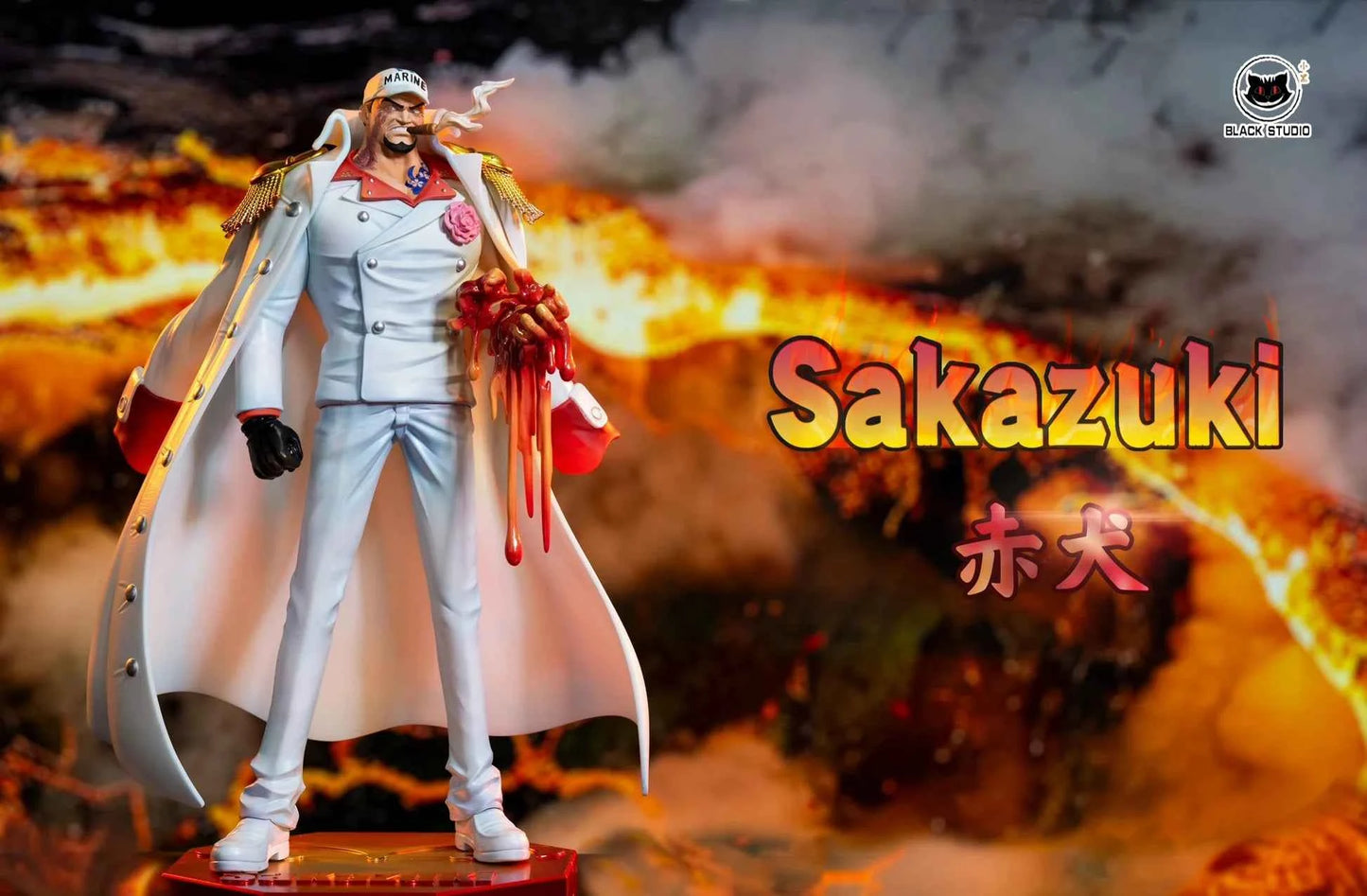 One Piece ~ Black Studio ~ Sakazuki "Akainu" ~ Resin Statue - Santoryu Resins Collectors