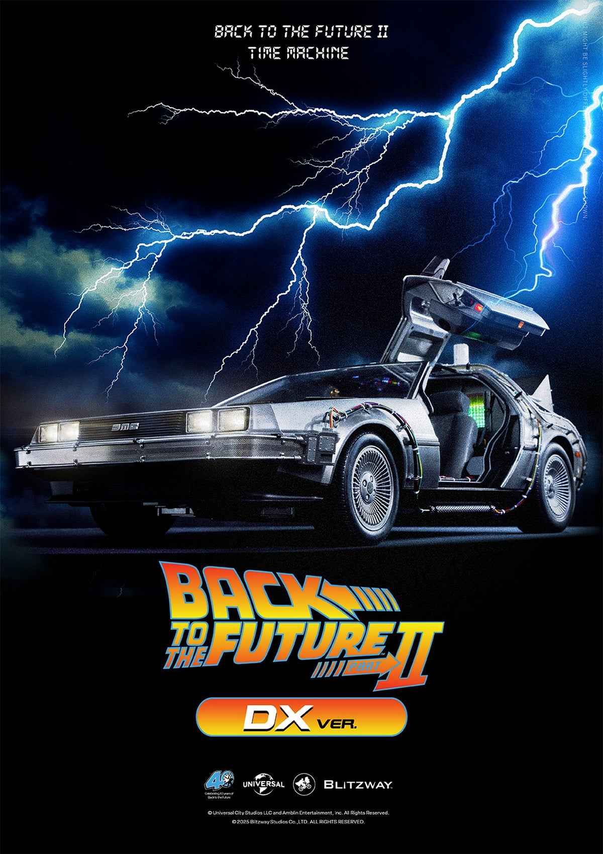Back to the Future ~ Blitzway ~ Time Machine BW-UMS12202 BW-UMS12203 ~ Licensed PVC Figure