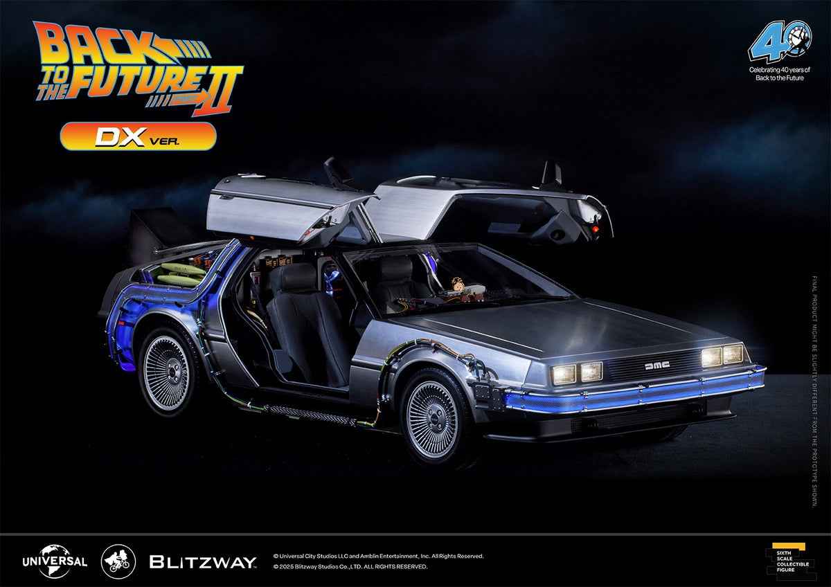 Back to the Future ~ Blitzway ~ Time Machine BW-UMS12202 BW-UMS12203 ~ Licensed PVC Figure