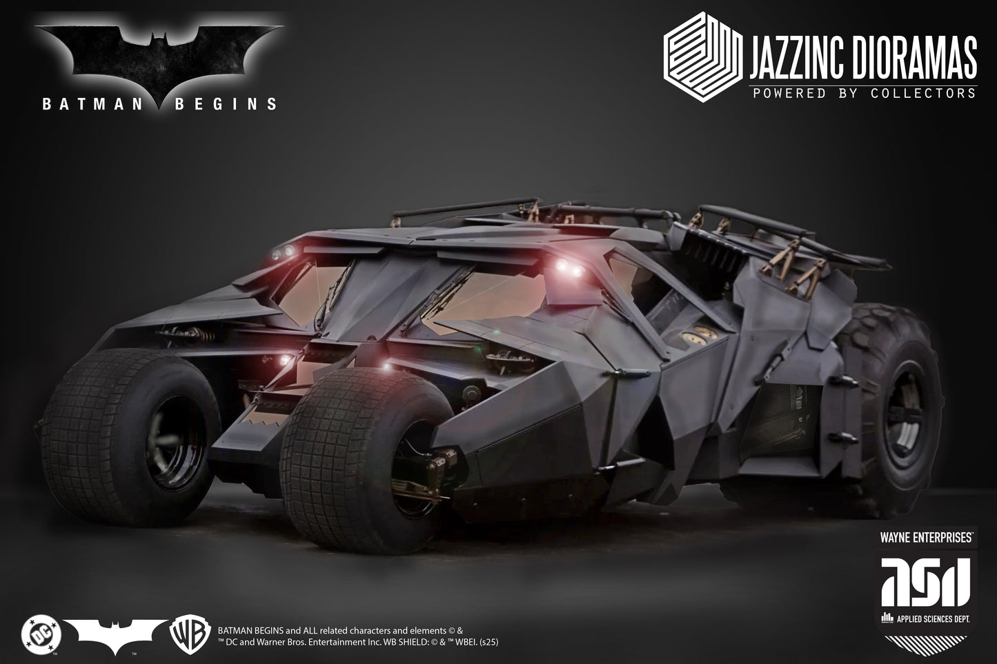 DC Comics Jazzinc Dioramas The Dark Knight Rises Batmobile Licensed Action Figure Accessories