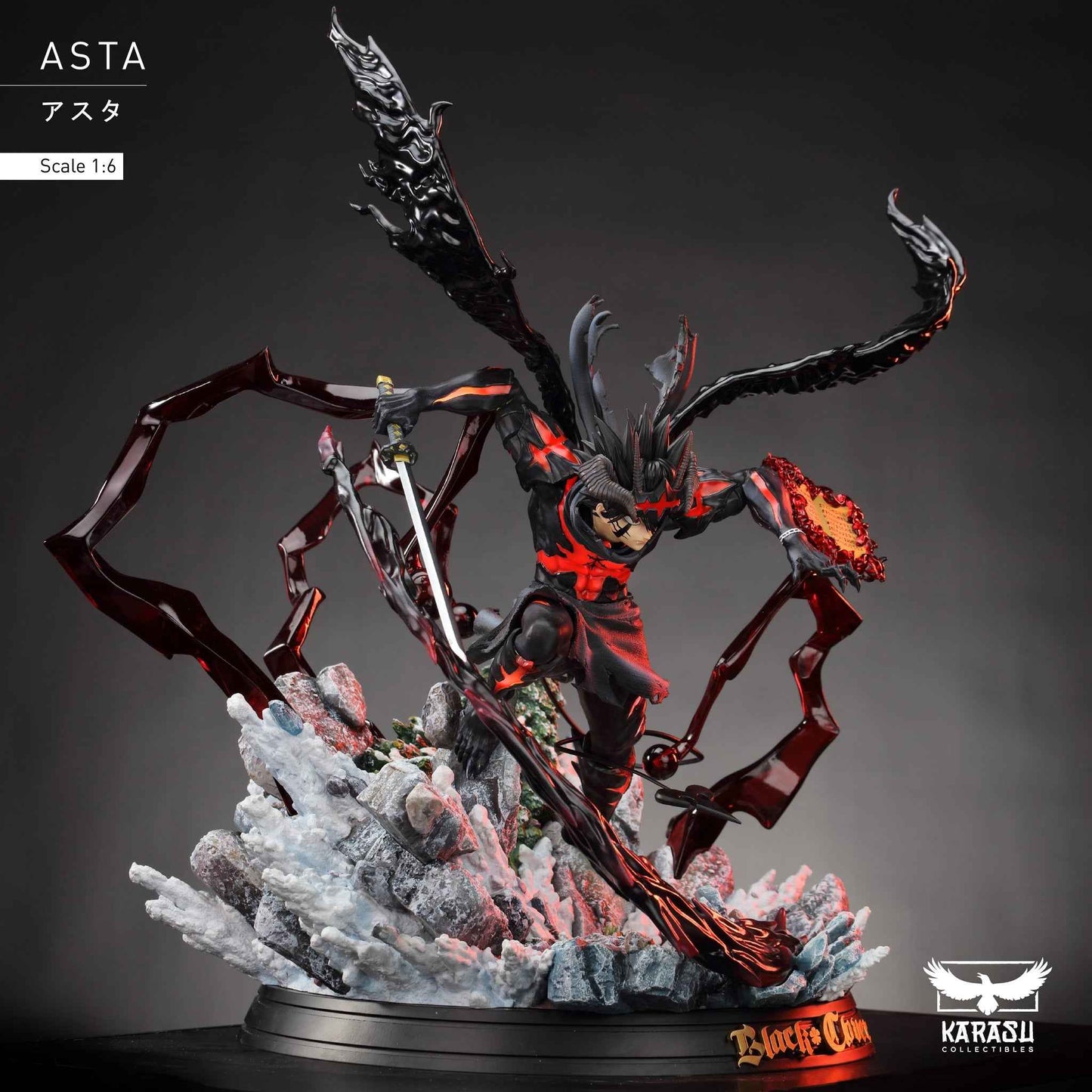 Black Clover ~ Karasu Collectibles ~ Asta ~ Resin Statue - Santoryu Resins Collectors