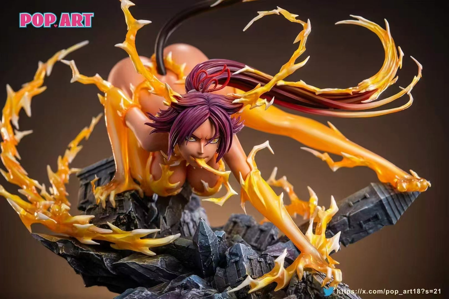 Bleach Pop Art Studio Black Cat Shihouin Yoruichi Resin Statue