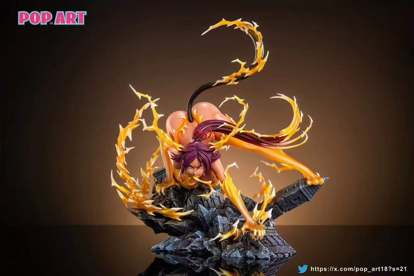 Bleach Pop Art Studio Black Cat Shihouin Yoruichi Resin Statue