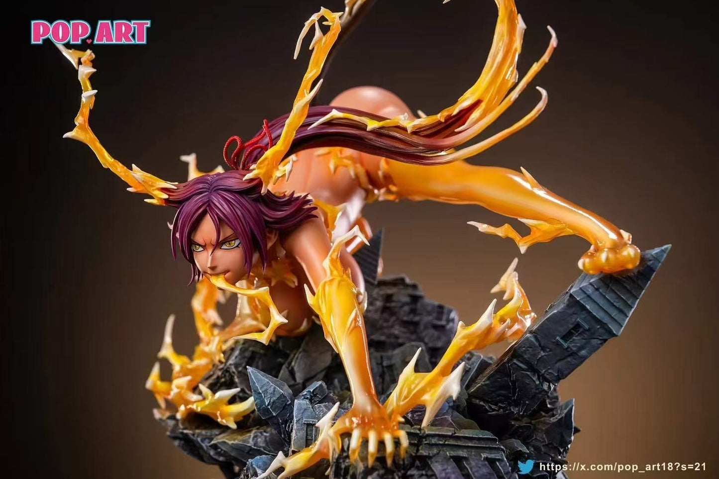 Bleach Pop Art Studio Black Cat Shihouin Yoruichi Resin Statue