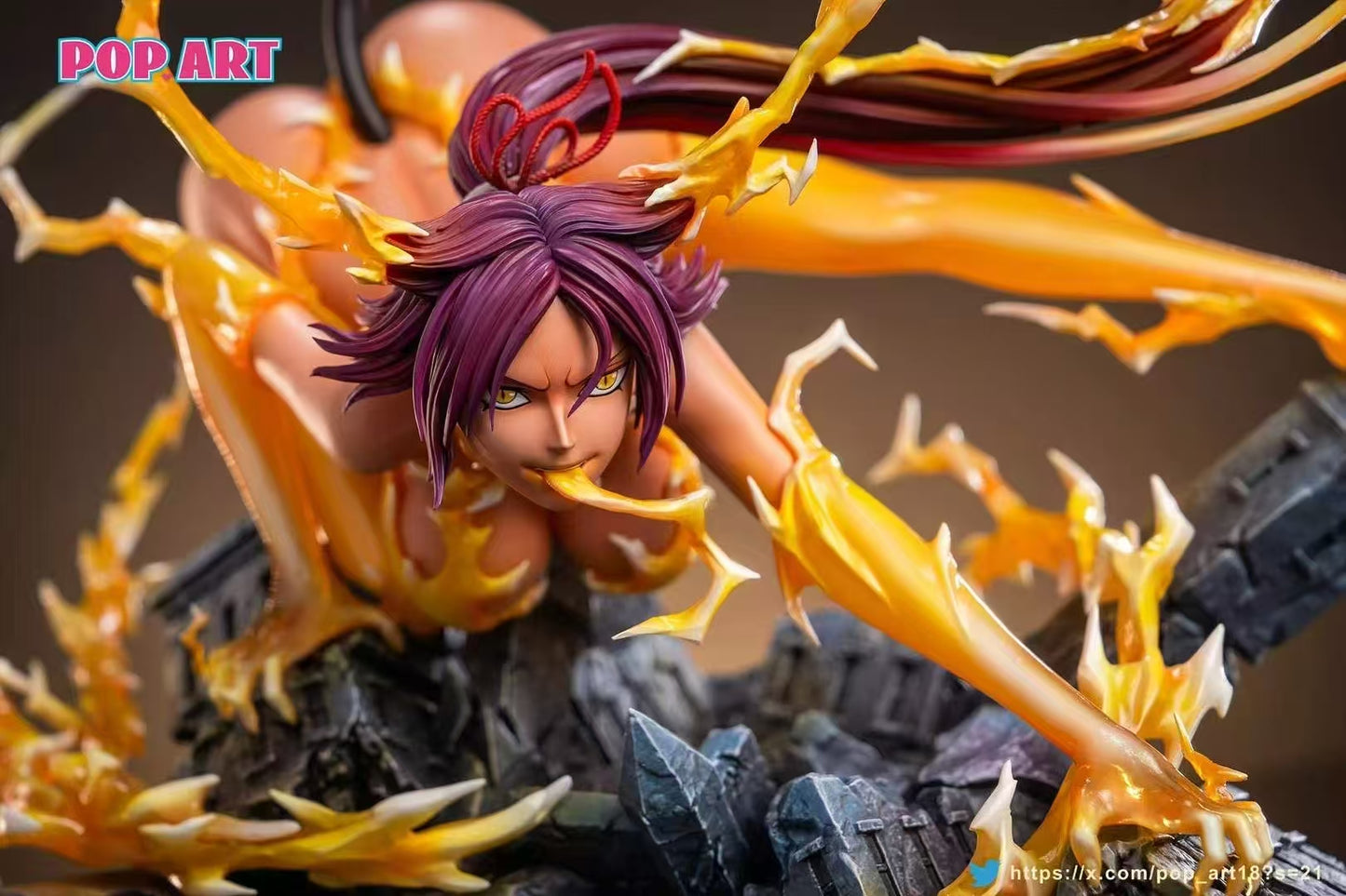 Bleach Pop Art Studio Black Cat Shihouin Yoruichi Resin Statue