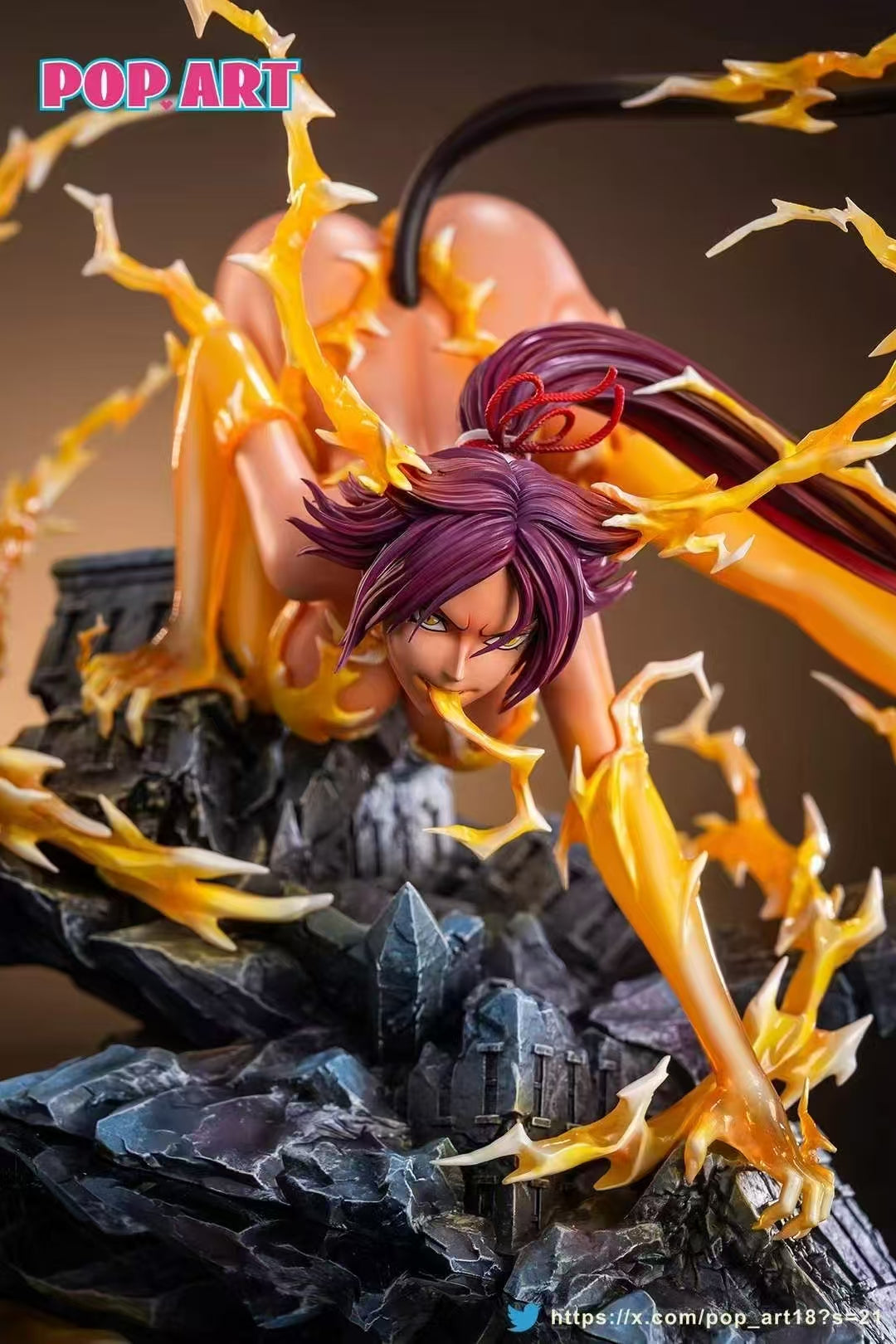 Bleach Pop Art Studio Black Cat Shihouin Yoruichi Resin Statue