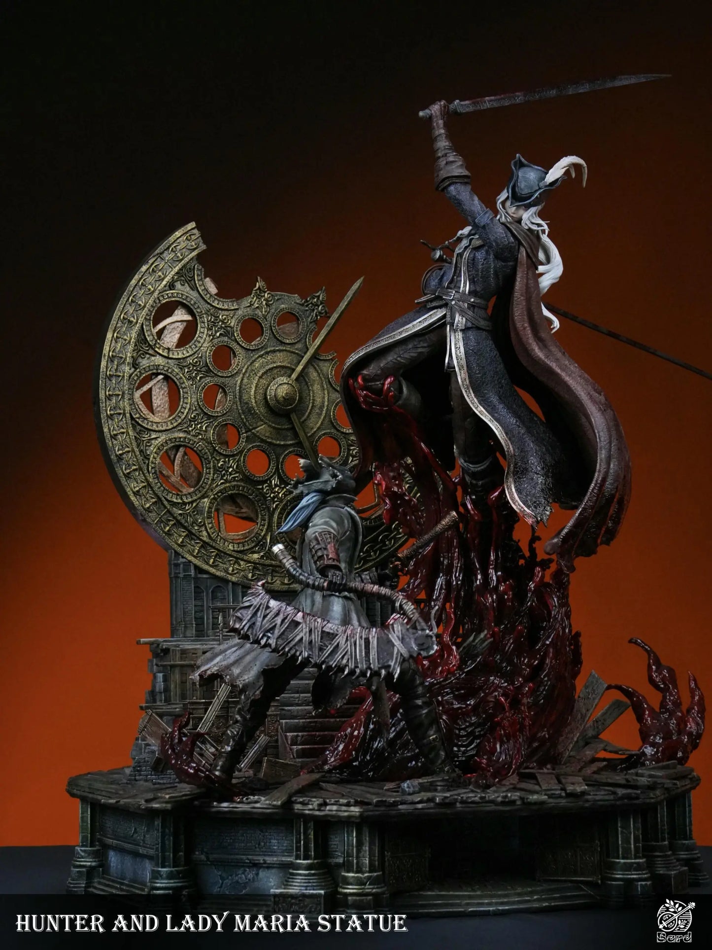 Bloodborne Bard Studio Lady Maria vs Hunter Resin Statue