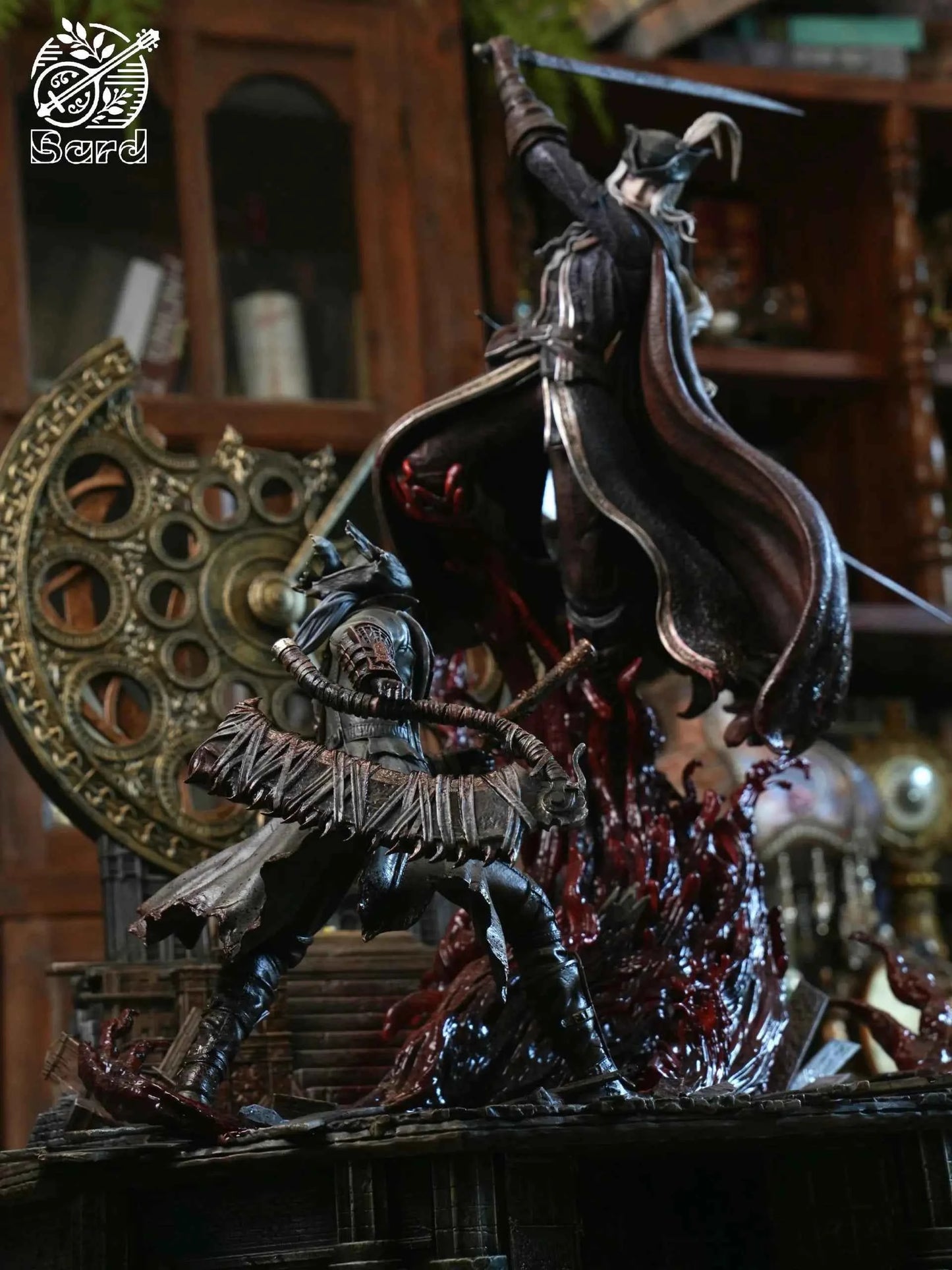 Bloodborne Bard Studio Lady Maria vs Hunter Resin Statue