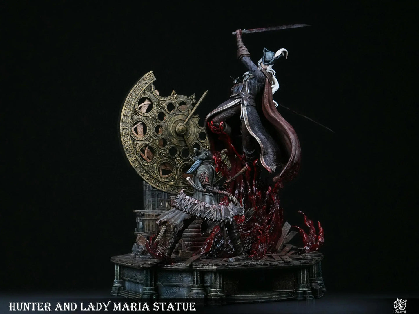 Bloodborne Bard Studio Lady Maria vs Hunter Resin Statue