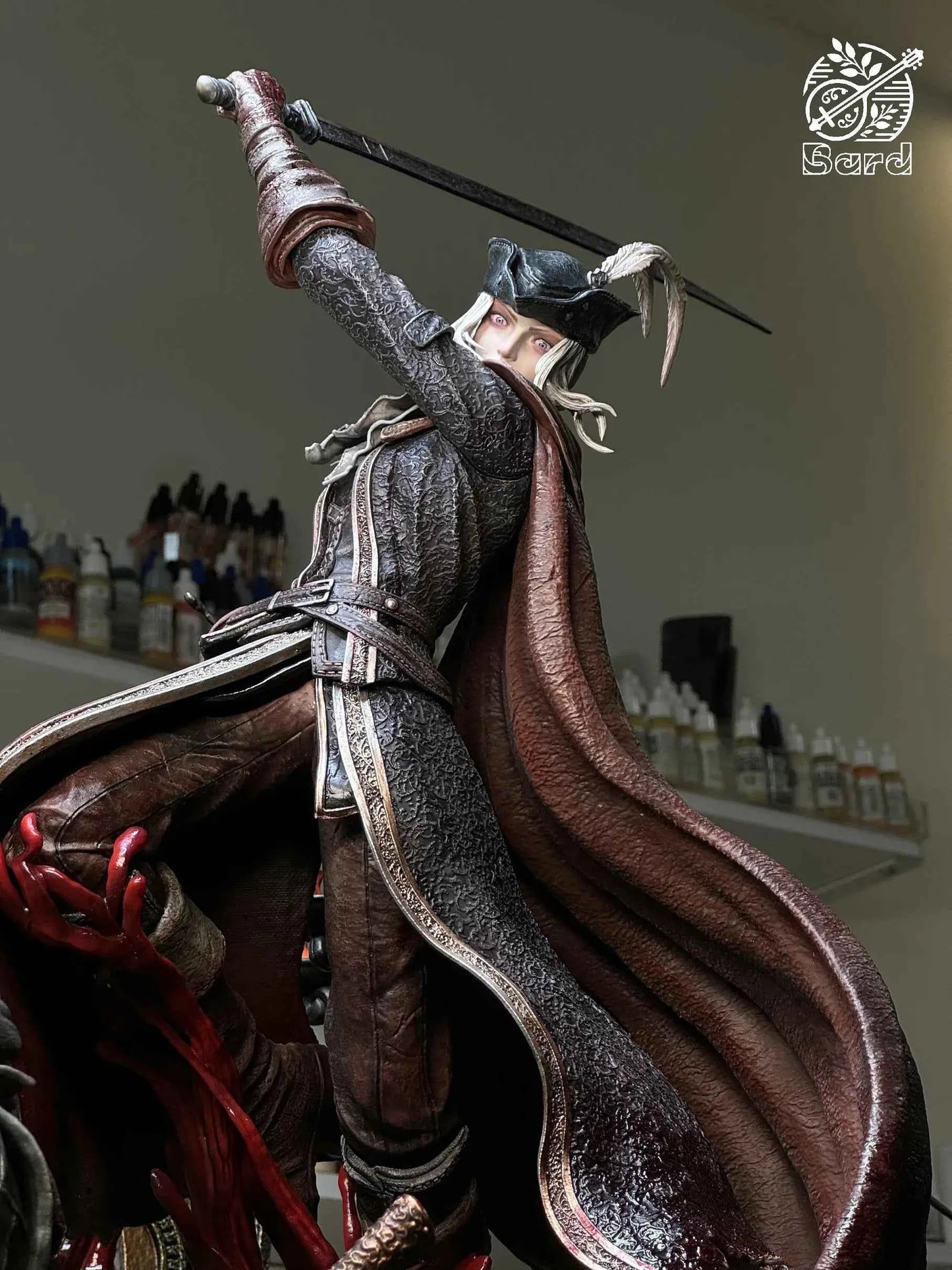 Bloodborne Bard Studio Lady Maria vs Hunter Resin Statue