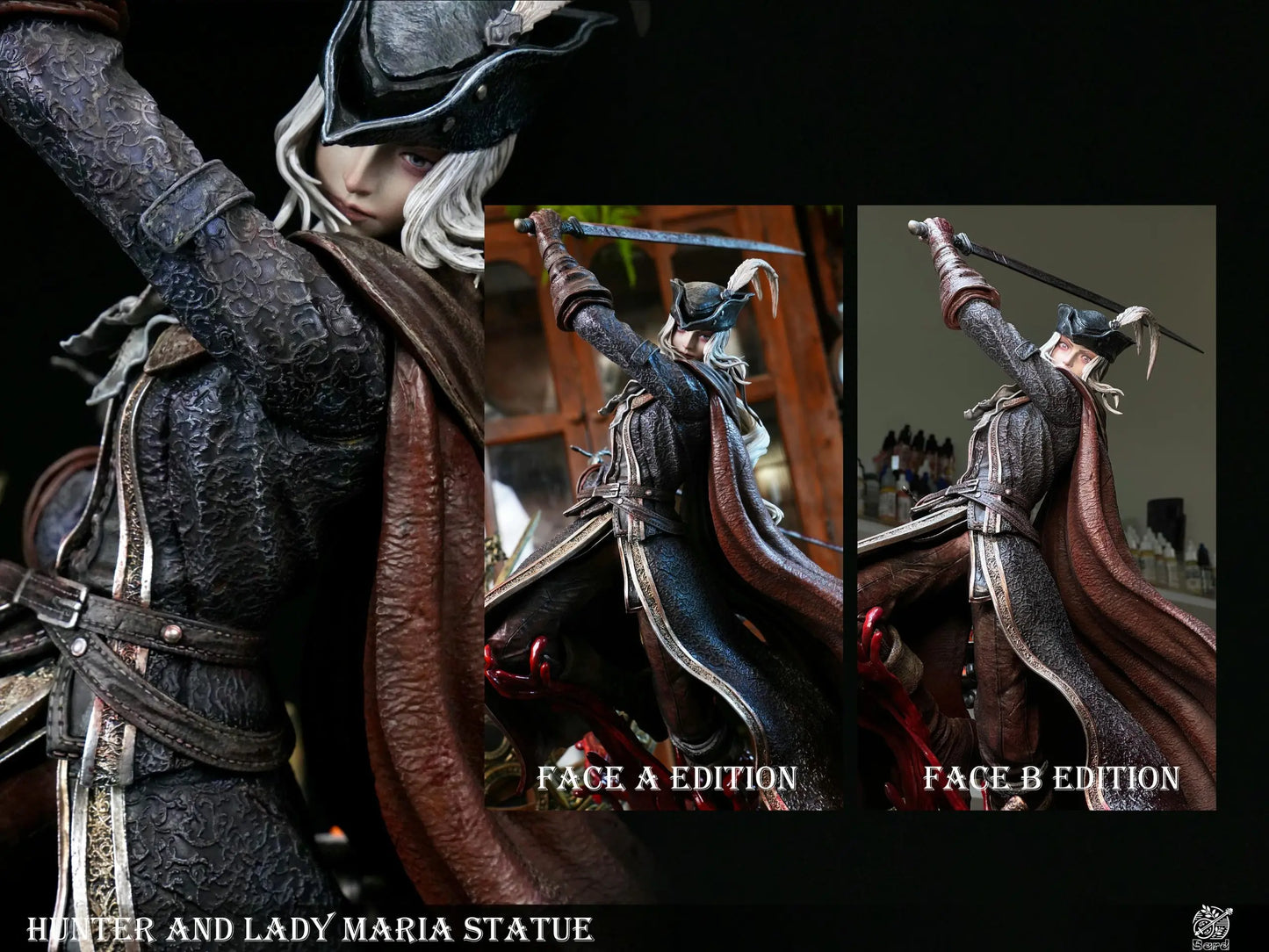 Bloodborne Bard Studio Lady Maria vs Hunter Resin Statue