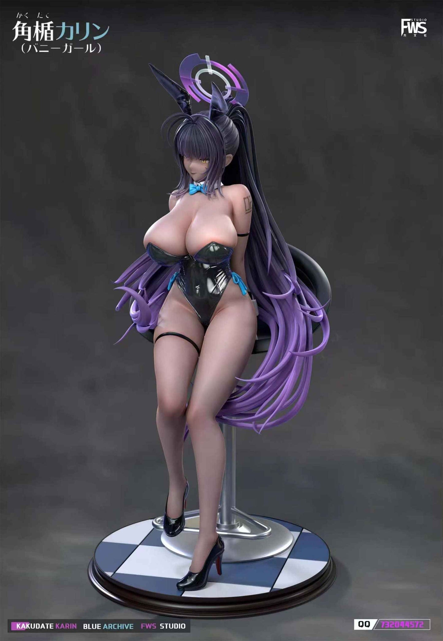 Blue Archive FWS Studio Bunny Girl Kakudate Karin Resin Statue