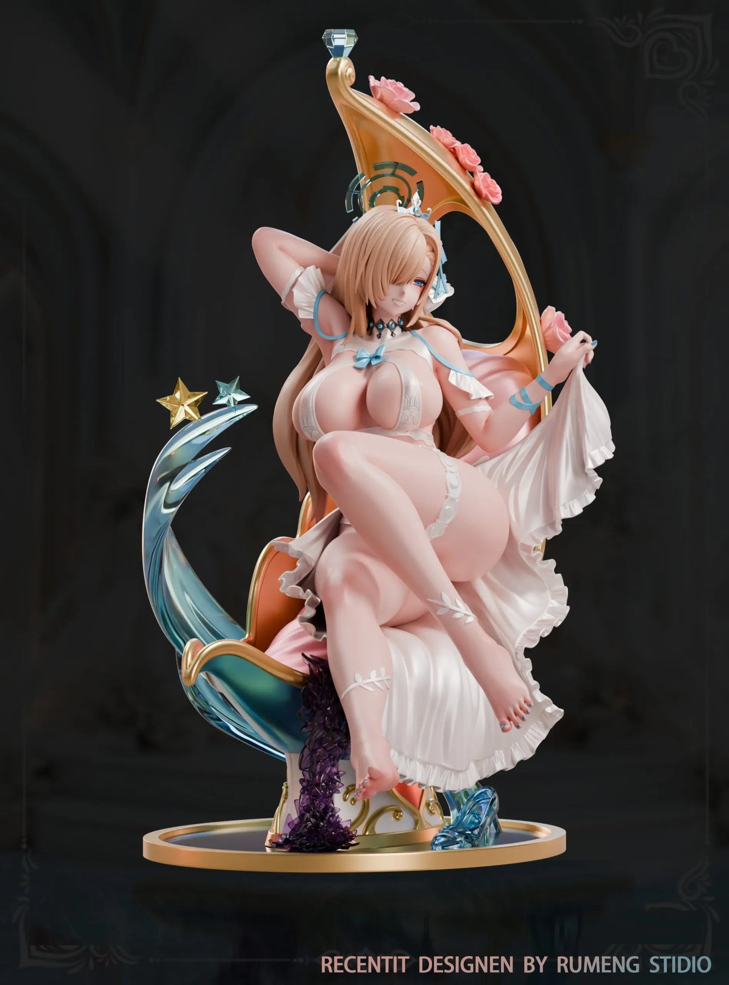 Blue Archive Rumeng Studio Ichinose Asuna Wedding Dress Ver. Resin Statue