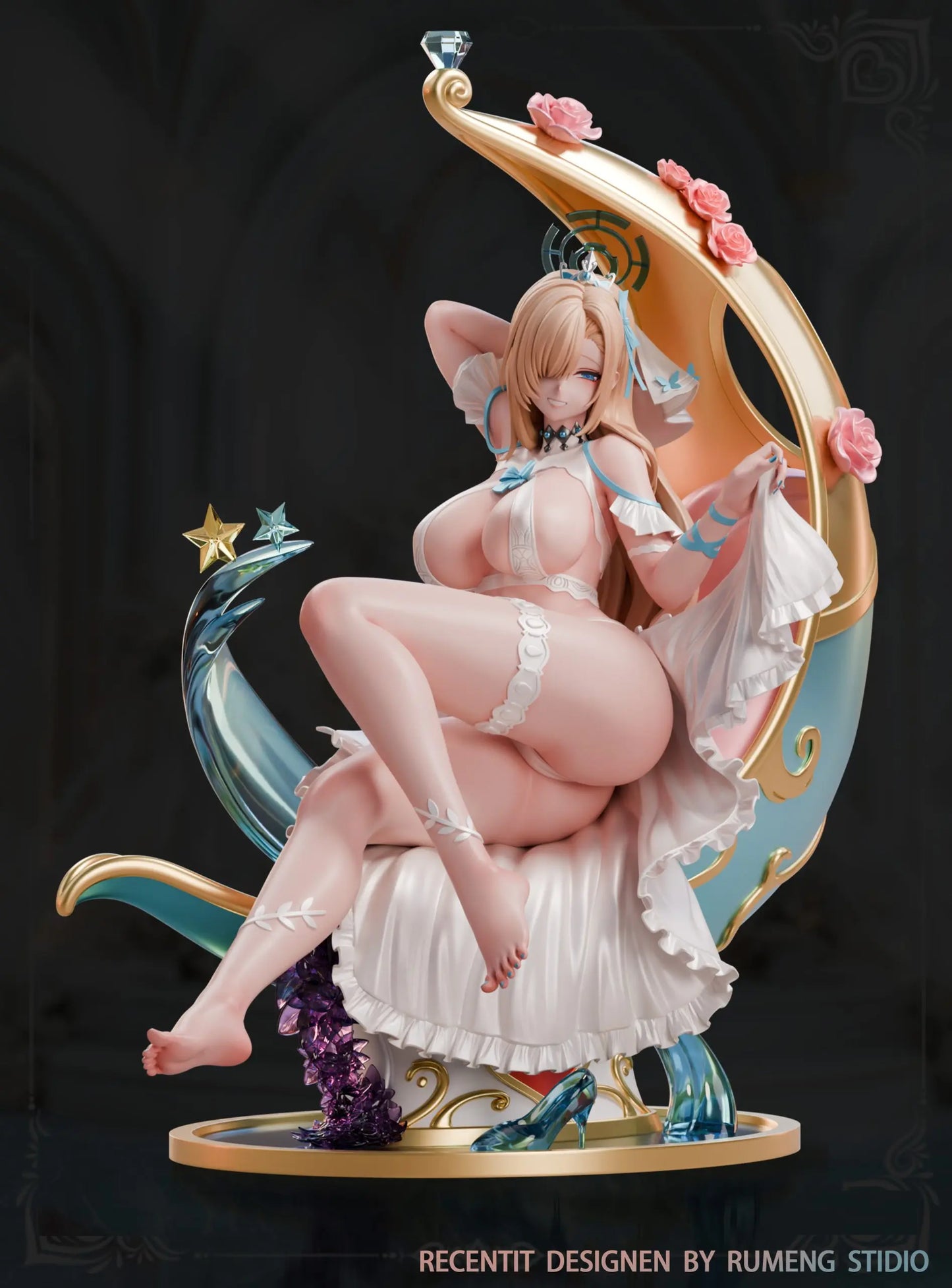 Blue Archive Rumeng Studio Ichinose Asuna Wedding Dress Ver. Resin Statue