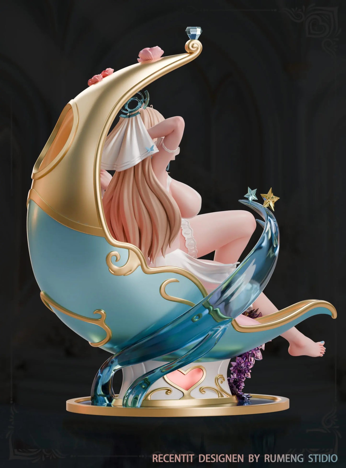 Blue Archive Rumeng Studio Ichinose Asuna Wedding Dress Ver. Resin Statue
