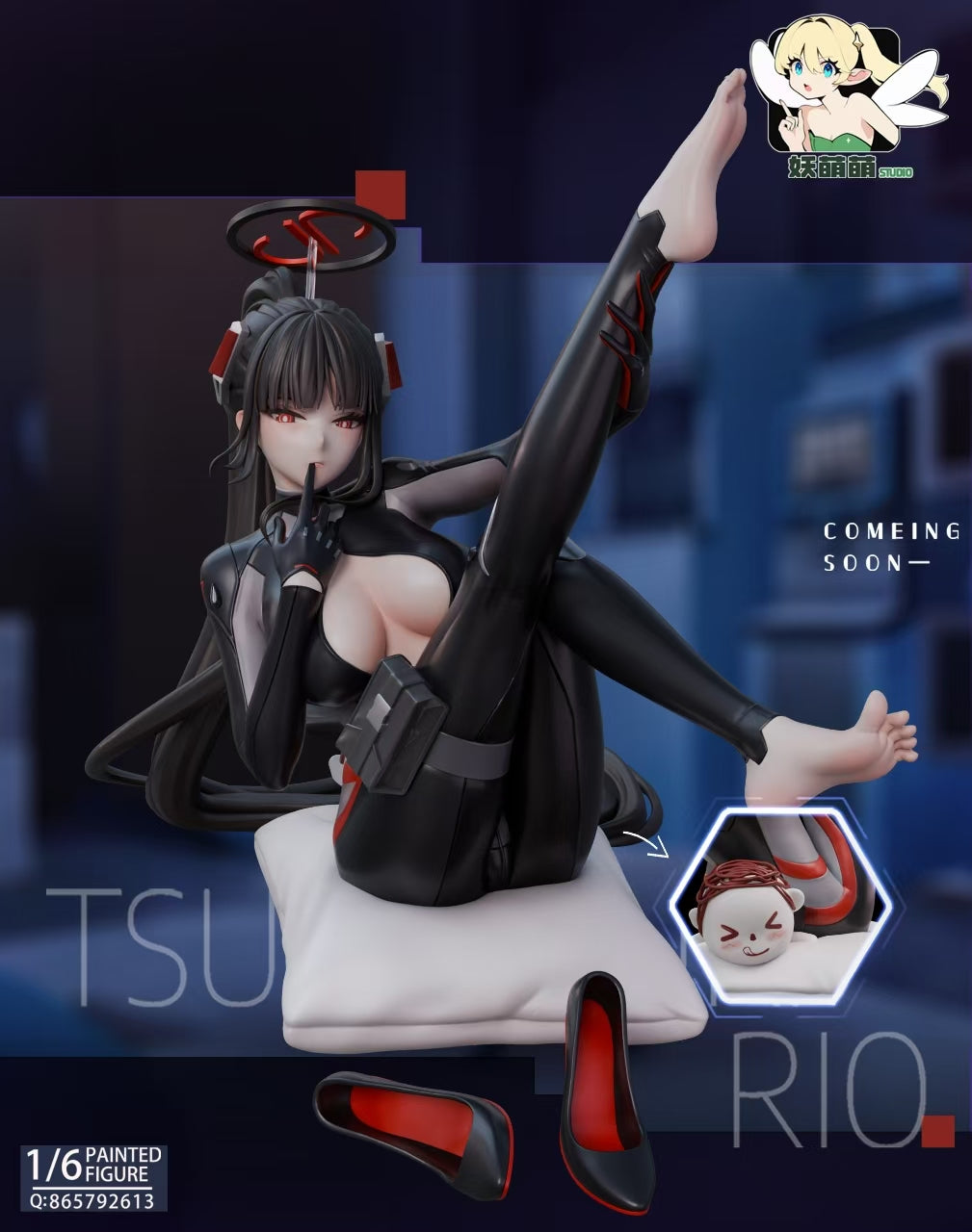 Blue Archive YaoMengMeng Studio Combat Uniform Tsukatsuki Rio Resin Statue