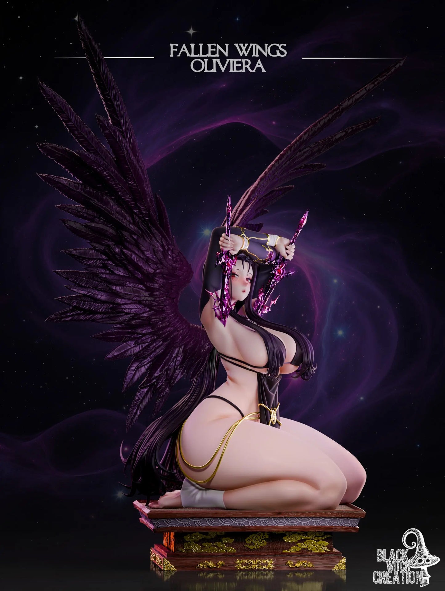 Brown Dust Black Witch Creation Studio Olivier Resin Statue