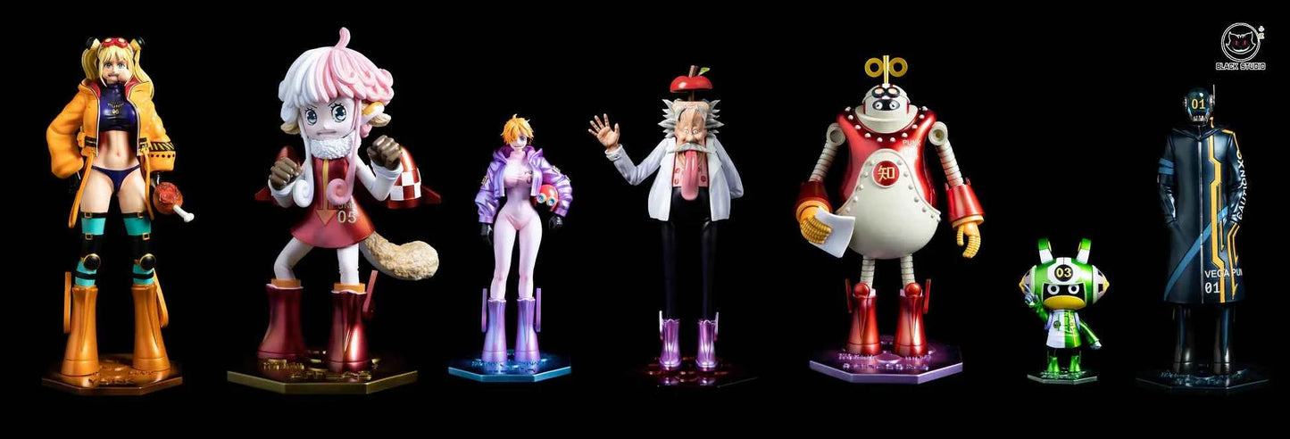 One Piece ~ Black Studio ~ 7 Vegapunk Members ~ GK Resin Statue - Santoryu Resins Collectors