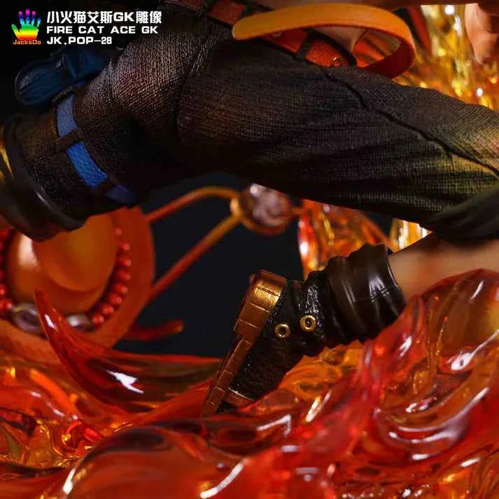 One Piece ~ JacksDo Studio ~ Portgas D. Ace (Gol D. Ace "Fire Fist") ~ Resin Statue - Santoryu Resins Collectors