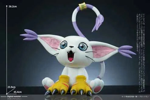 Digimon ~ Mine Studio ~ Agumon x Tailmon x Plotmon ~ Resin Statue - Santoryu Resins Collectors