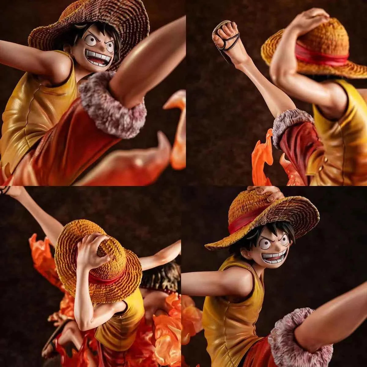 One Piece ~ Megahouse ~ Luffy and Ace Brotherhood Portrait Of Pirates POP Maximum ~ Licensed PVC Figure - Santoryu Resins Collectors