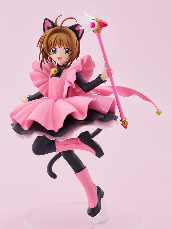 Cardcaptor Sakura GOOD SMILE COMPANY GSC POP UP PARADE Clow Card Arc Sakura Kinomoto Black Cat Costume Ver. Licensed PVC Figure