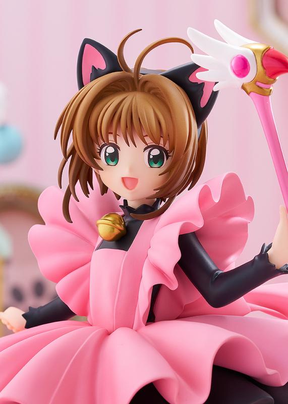 Cardcaptor Sakura GOOD SMILE COMPANY GSC POP UP PARADE Clow Card Arc Sakura Kinomoto Black Cat Costume Ver. Licensed PVC Figure