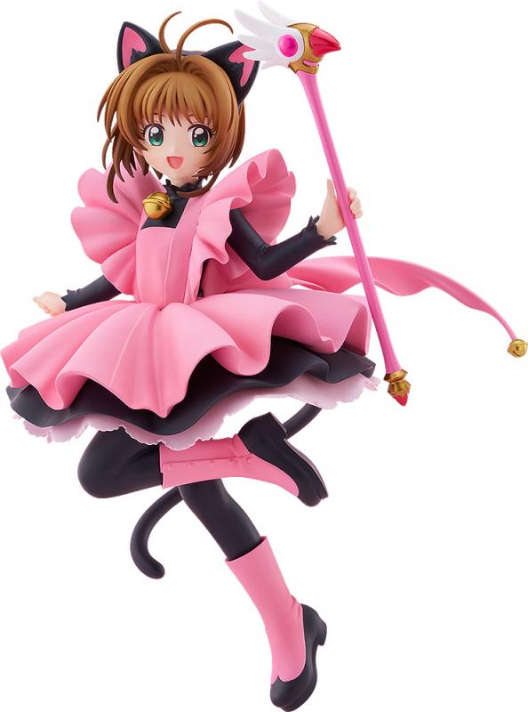 Cardcaptor Sakura GOOD SMILE COMPANY GSC POP UP PARADE Clow Card Arc Sakura Kinomoto Black Cat Costume Ver. Licensed PVC Figure