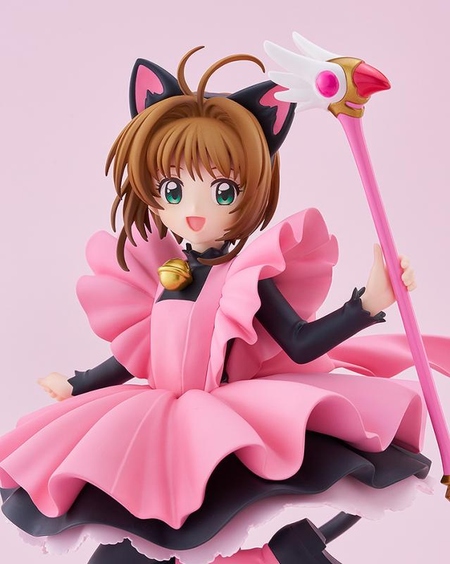 Cardcaptor Sakura GOOD SMILE COMPANY GSC POP UP PARADE Clow Card Arc Sakura Kinomoto Black Cat Costume Ver. Licensed PVC Figure