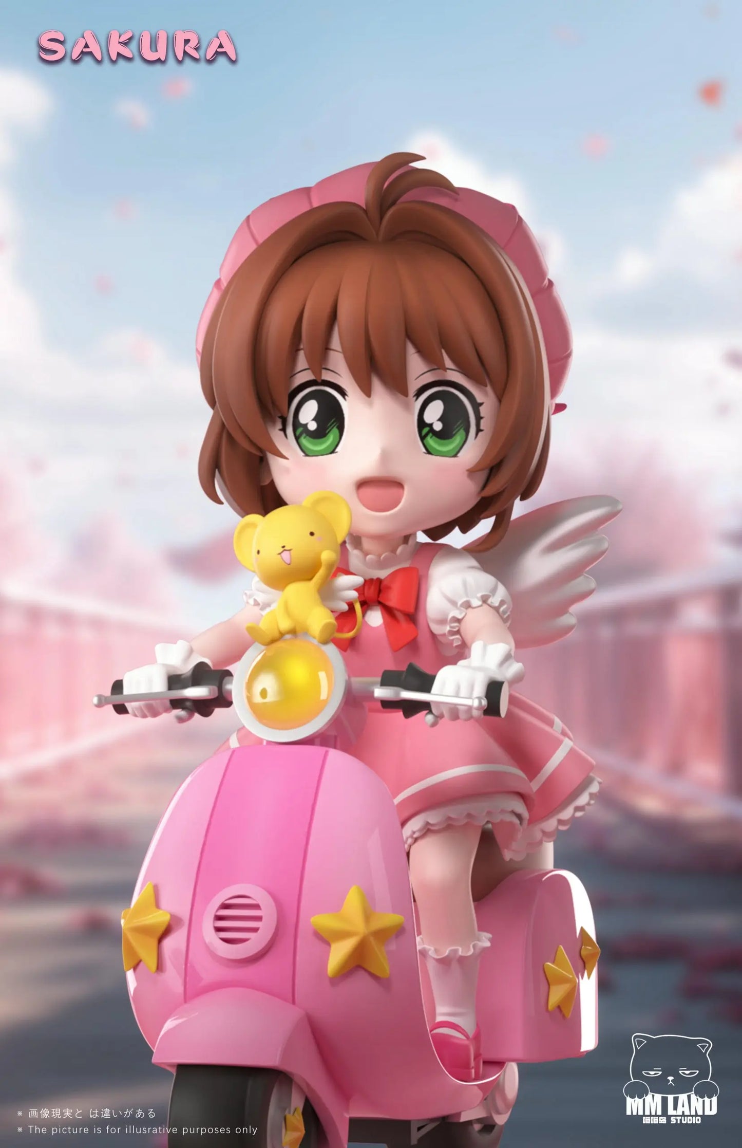 Cardcaptor Sakura MMLAND Studio Sakura Kinomoto on Motorcycle Resin Statue