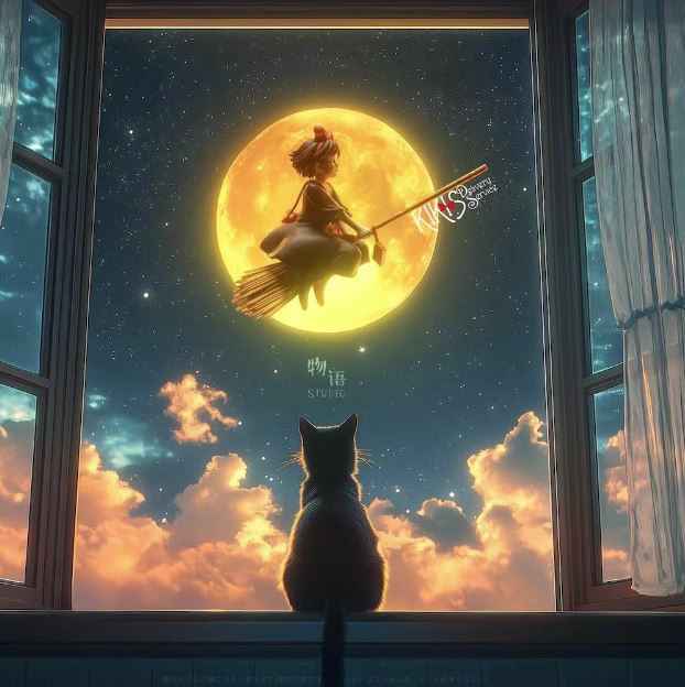 Kiki's Delivery Service by Hayao Miyazaki ~ Wu Yu Studio ~ Kiki " ~ Resin Statue - Santoryu Resins Collectors