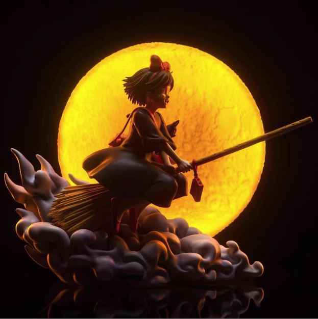 Kiki's Delivery Service by Hayao Miyazaki ~ Wu Yu Studio ~ Kiki " ~ Resin Statue - Santoryu Resins Collectors