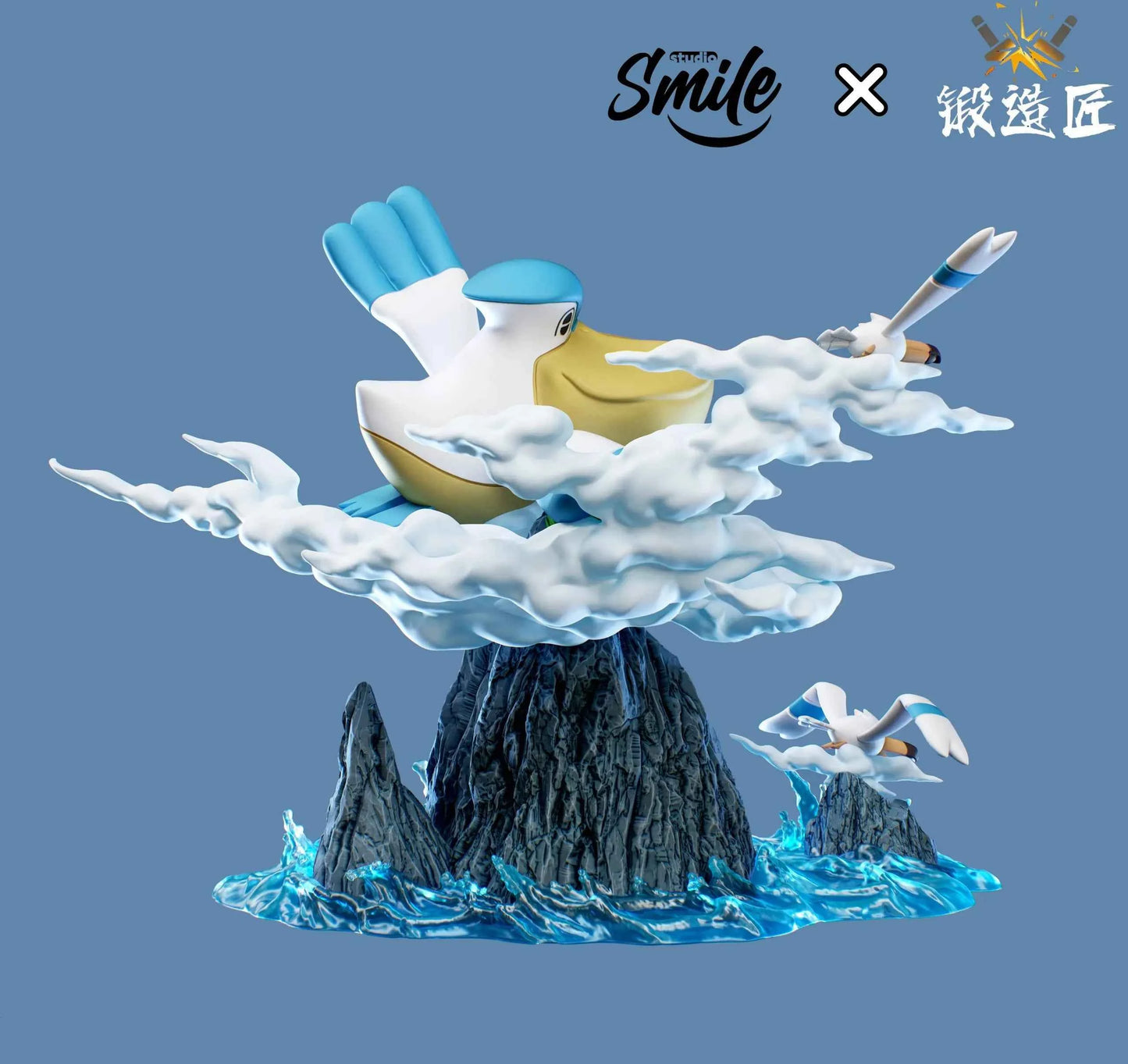 Pokémon Smile Studio Pelipper Water Ecology serie Resin Statue