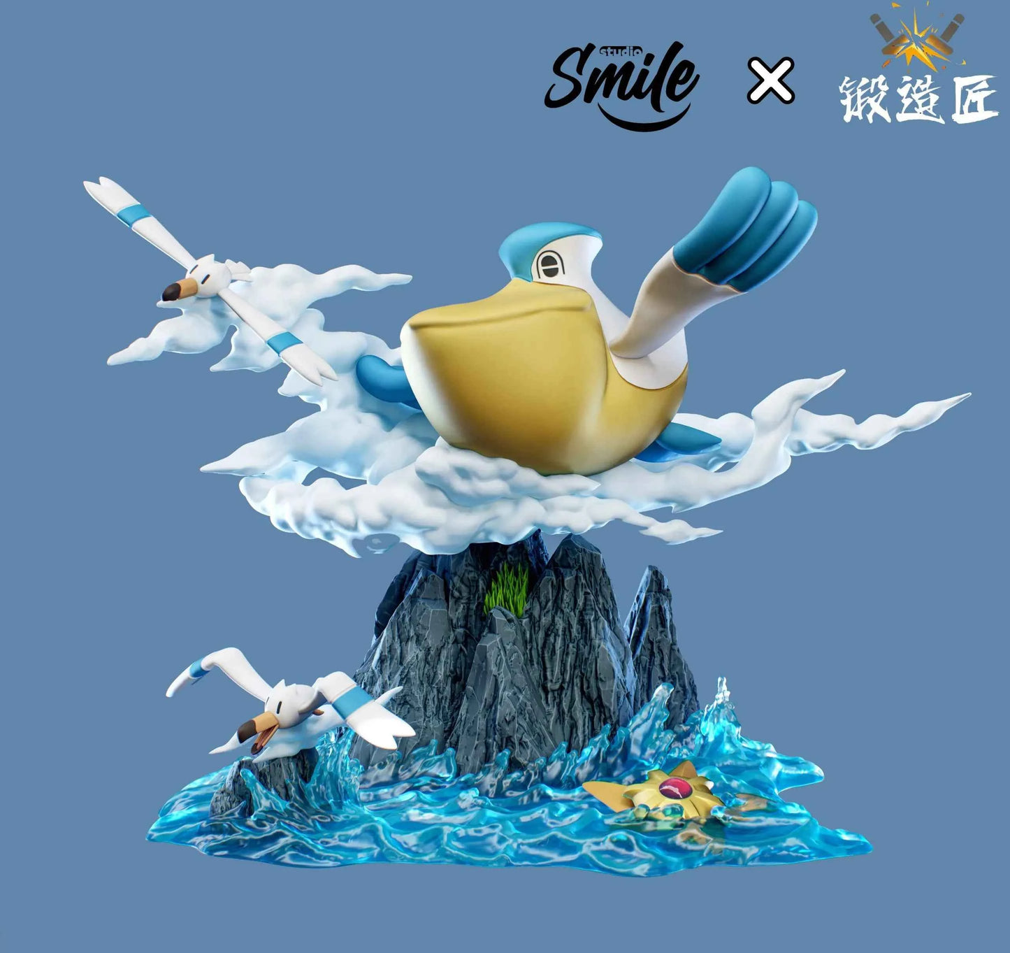 Pokémon Smile Studio Pelipper Water Ecology serie Resin Statue