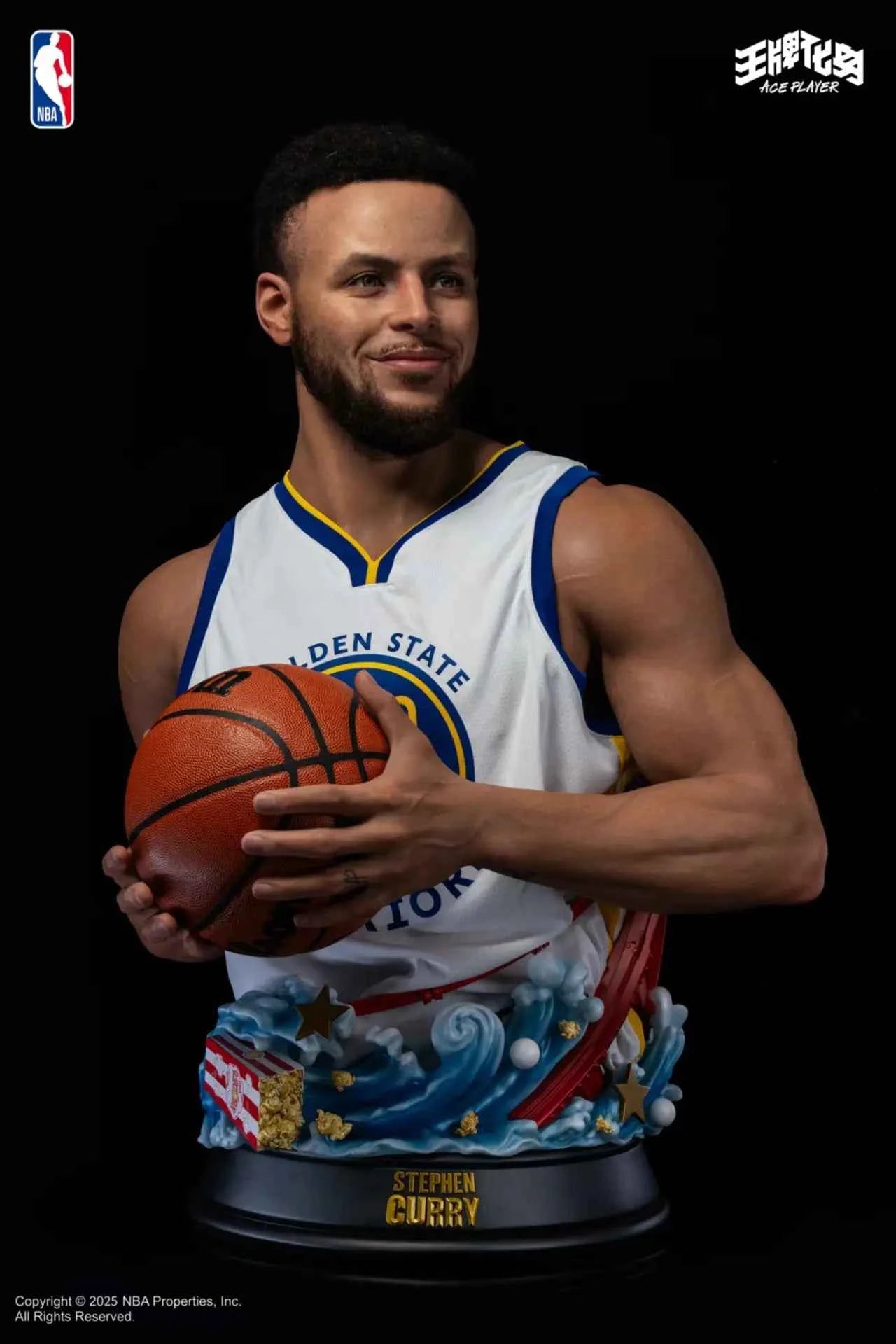 Celebrity Figure ACE PLAYER NBA Stephen Curry 1/1 Bust Licensed Resin Statue