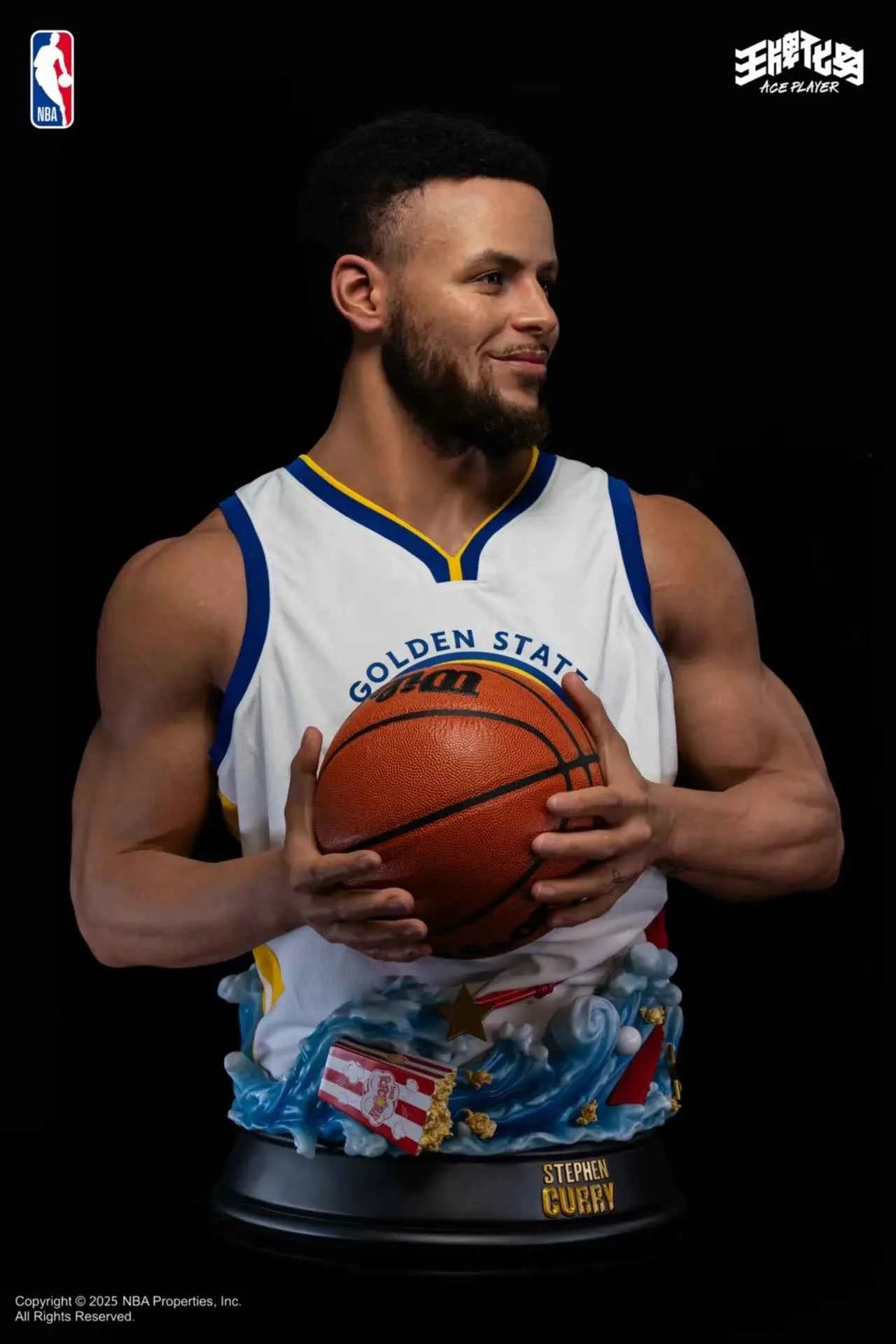 Celebrity Figure ACE PLAYER NBA Stephen Curry 1/1 Bust Licensed Resin Statue