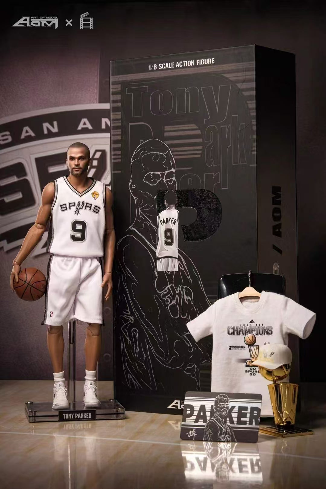 Celebrity Figure AOM TOYS NBA Tony Parker Action Figure (3rd party)