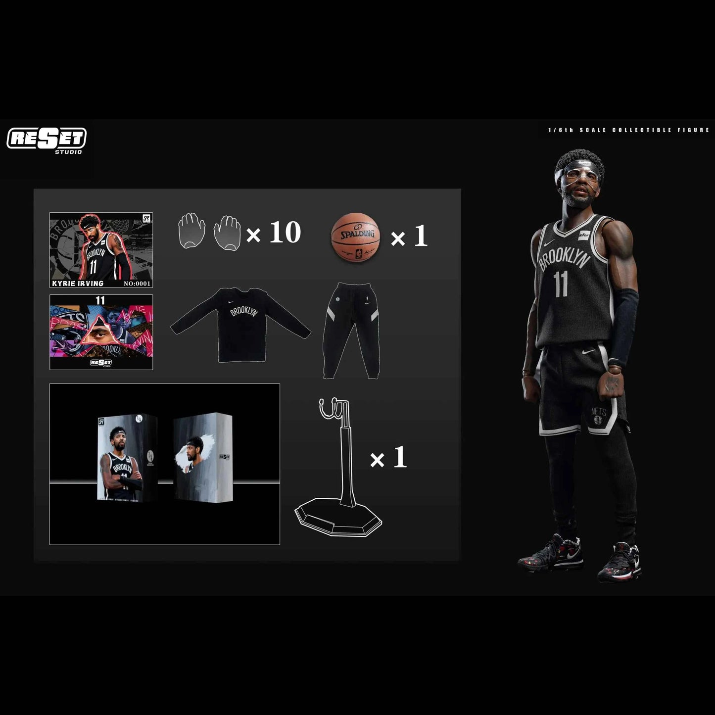 Celebrity Figure ReSet Studio NBA Kyrie Andrew Irving Action Figure (3rd party)