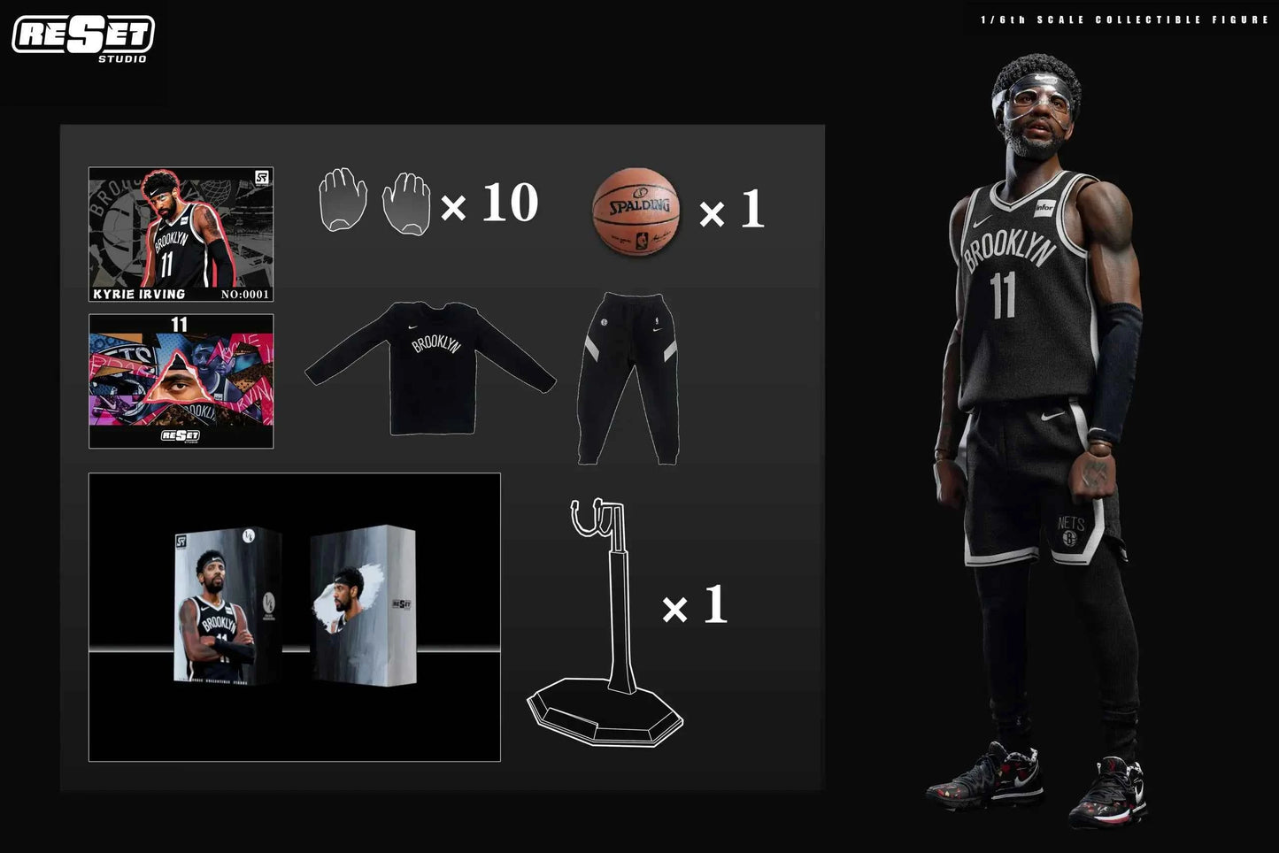 Celebrity Figure ReSet Studio NBA Kyrie Andrew Irving Action Figure (3rd party)